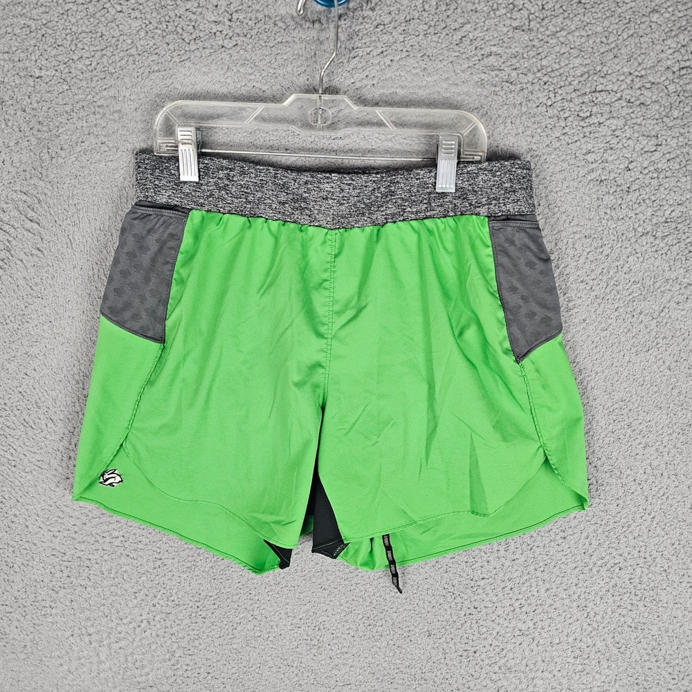 Rabbit Running Shorts Men MD Green 5" Inseam Lined Athletic Pocket